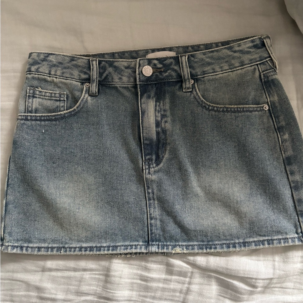 PacSun Light Blue Denim Mini Skirt